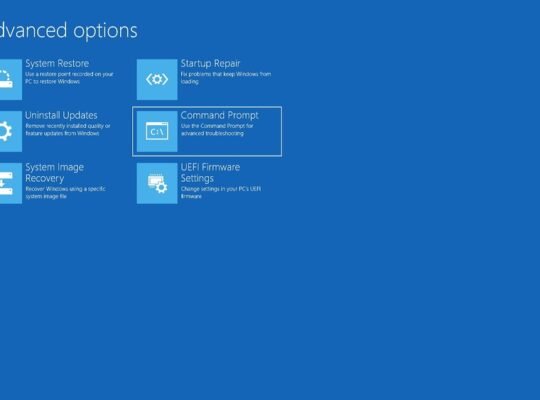 How to Fix a Laptop That Is Stuck in a Recovery Loop: Advanced Startup Options