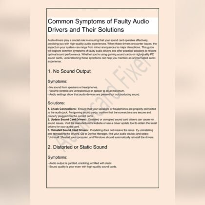 How to Fix Distorted Laptop Audio: Static And Crackling Solutions