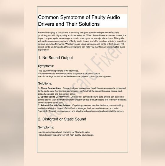 How to Fix Distorted Laptop Audio: Static And Crackling Solutions