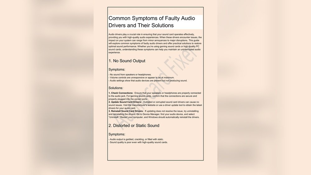 How to Fix Distorted Laptop Audio: Static And Crackling Solutions