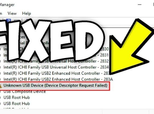 How to Fix 'Unknown Usb Device (Device Descriptor Request Failed)' Error